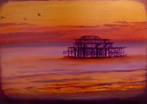 Brighton Glow, 2023 (óleo sobre tela) de Lee Campbell