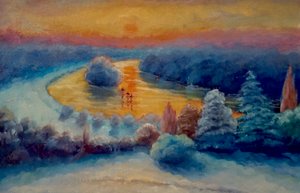 Natal, a vista de Richmond Hill, 2021 de Lee Campbell