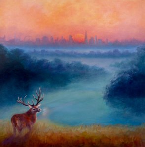 Manhã cedo, Richmond Park, 2023 de Lee Campbell
