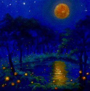 Nightlightslights, 2020,(óleo sobre tela)