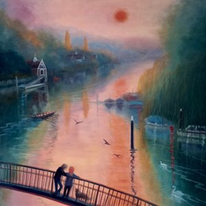 Manhã de verão, Eel Pie Island, Twickenham, 2021 de Lee Campbell