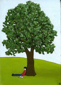 Dias Preguiçosos, 2015, (Acrílico e Tinta sobre Tela)