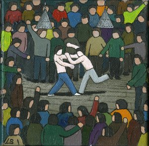 The Fight, 2015 (Acrílico e Tinta sobre Tela)