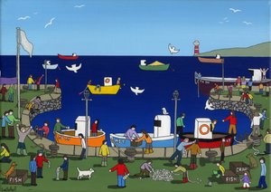 The Harbor, 2015, (Acrílico e Tinta sobre Tela)