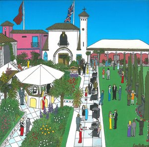 The Roof Gardens, 2010, (Acrílico e Tinta sobre Tela)