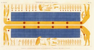 Tebas, Byban el Molouk, c.1809-1812 (gravura a cores) de Legentil (after)