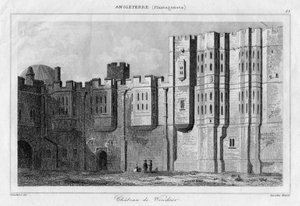 Castelo de Windsor, Berkshire, século XIX de Lemaitre