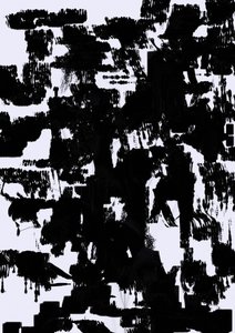 Traços abstratos dinâmicos de Lembayung senja studio [Vintage Poster]