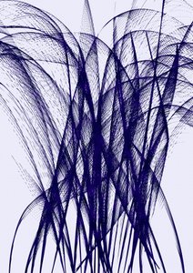 Movimento Indigo Fluido de Lembayung senja studio [Vintage Poster]