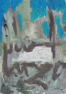 Natureza Texturada - Abstrato de Lembayung senja studio [Vintage Poster]
