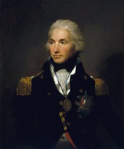 Retrato do Vice-Almirante Horatio Nelson (1758-1805), primeiro Visconde de Nelson. Óleo sobre tela de Lemuel Francis Abbott