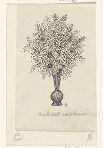 Jarra de flores de Leo Gestel (signed by artist)