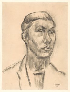 Retrato de um homem desconhecido de Leo Gestel (signed by artist)