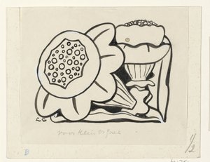duas flores de Leo Gestel (signed by artist)
