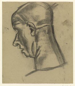 Atrás da cabeça de um homem careca de Leo Gestel