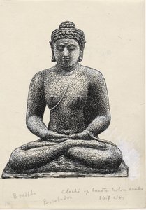 Buda sobre o Borobudur de Leo Gestel