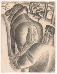 Agricultor com arado de Leo Gestel