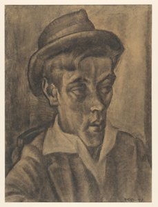 Busto de homem com chapéu de Leo Gestel
