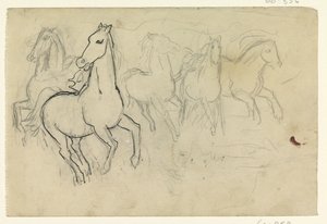 Cavalos galopando de Leo Gestel