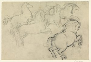 Cavalos galopando de Leo Gestel
