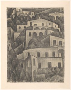 Vista de Positano de Leo Gestel