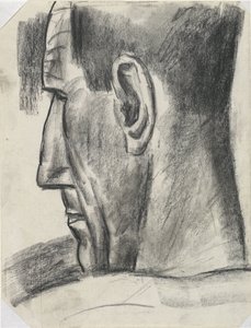 Cabeça do homem vista por trás em perfil
Sem título de Leo Gestel