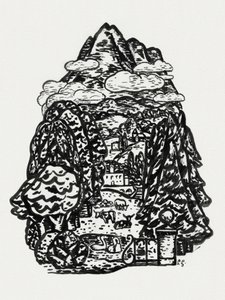 Paisagem de montanha (c. 1891–1941) de Leo Gestel