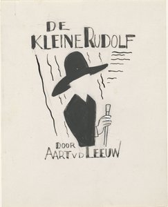 Design para uma encadernação para: Aart van der Leeuw, The Little Rudolf, 1930 de Leo Gestel