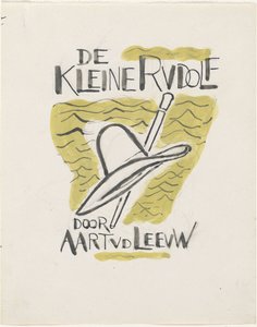 Desenho para encadernação de um livro para: Aart van der Leeuw, The Little Rudolf, 1930 de Leo Gestel