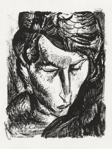 Retrato de uma Mulher Desconhecida (c. 1891–1941) de Leo Gestel