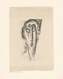 Retrato de uma mulher desconhecida de Leo Gestel