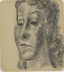 Retrato de uma mulher três quartos à esquerda de Leo Gestel