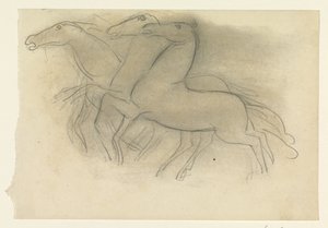 Cavalos correndo de Leo Gestel