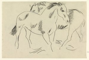 Dois cavalos de Leo Gestel