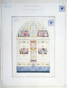 Design mural para o Hermitage, St. Petersburg, c.1840