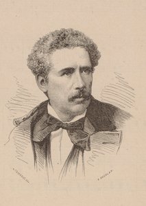 Retrato do Compositor Olivier Métra 1830-1889. de Leon Alexandre Tourfaut