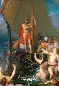 Ulisses e as sereias (detalhe de 154170) de Leon Auguste Adolphe Belly
