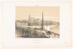 Vista de Blois a partir da ponte
Vue de Blois prise du pont (título sobre o objecto)
França Contemporânea (título da série)
La France de nos jours (título da série)