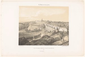 Vista de Dinan e do viaduto sobre o rio Rance
Vue de Dinan prise de la Vallée des Noyers (título sobre o objecto)
França Contemporânea (título da série)
La France de nos jours (título da série sobre o objecto)