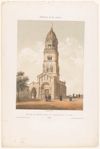 Zicht op de basiliek Notre-Dame de Fourvière em Lyon
Igreja de Notre-Dame de Fourvières em Lyon (título sobre o objecto)
Hedendaags Frankrijk (título da série)
La France de nos jours (título da série sobre o objecto) de Leon Auguste Asselineau