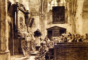 O mês de Maria de fretamento: Maio de Leon Augustin Lhermitte