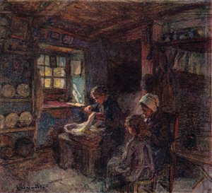 Os Dentellieres, c1888 de Leon Augustin Lhermitte