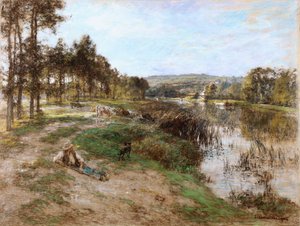 Nas margens do Marne, 1904 de Leon Augustin Lhermitte