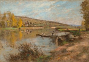 Quai au Sable, Chartèves, 1904. de Leon Augustin Lhermitte