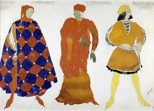 Traje Bakst para "O Mártir de San Sebastian". de Leon Bakst