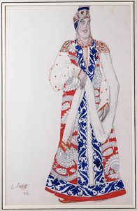Figurino para "Moskwa", 1922 de Leon Bakst