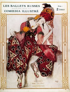 Desenho de figurino para Nijinsky no ballet 