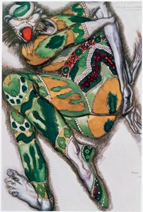 Figurino para Seefenfel, de Sadko, 1917 de Leon Bakst