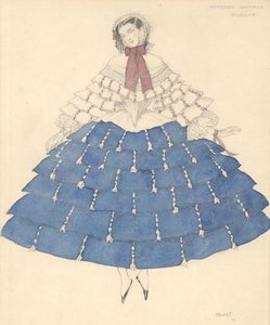 Figurino para o balé Carnaval de R. Schumann, 1910. de Leon Bakst