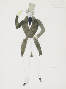 Figurino para o balé Carnaval de R. Schumann, 1910 de Leon Bakst